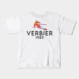 Ski Verbier 1989 Kids T-Shirt